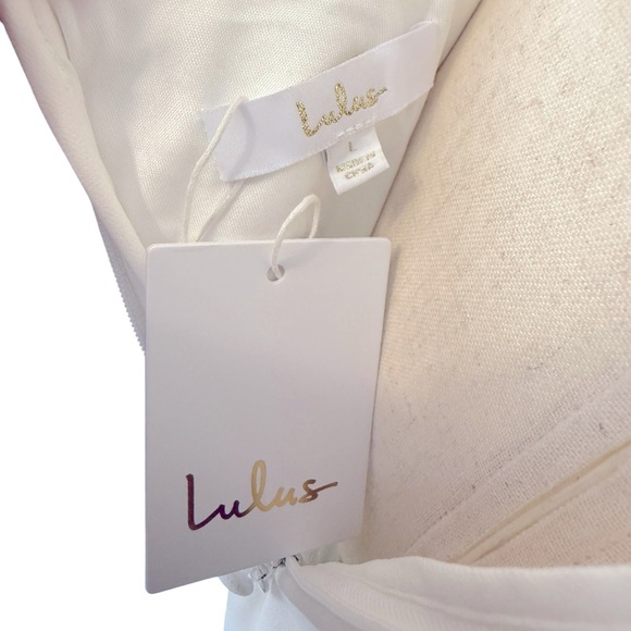 NEW Lulus Long-Lasting Love Ivory Lace V-Neck Mermaid Dress #1580 - Picture 7 of 8